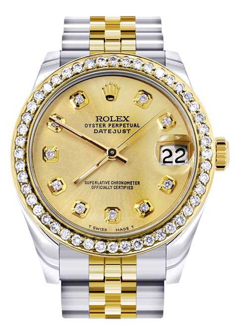 diamond encrusted rolex|rolex watch diamond bezel prices.